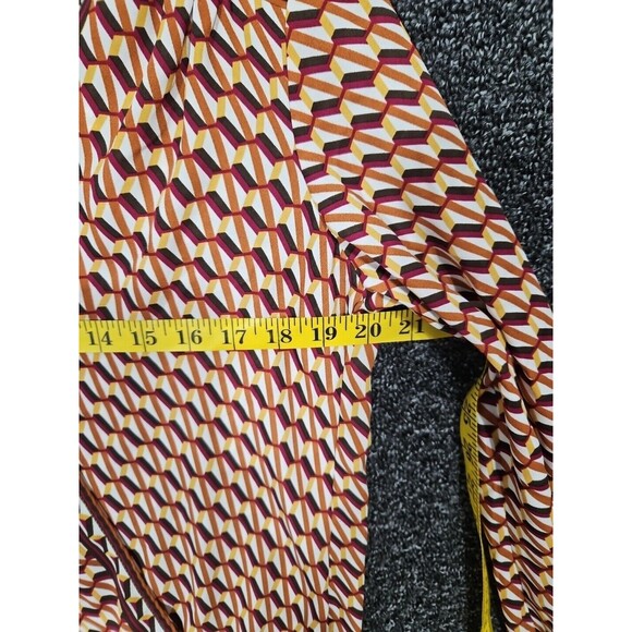 Max Studio Women's Small Southwest Geometric Wrap V-Neck Pullover Blouse NWT NEW - Picture 9 of 11